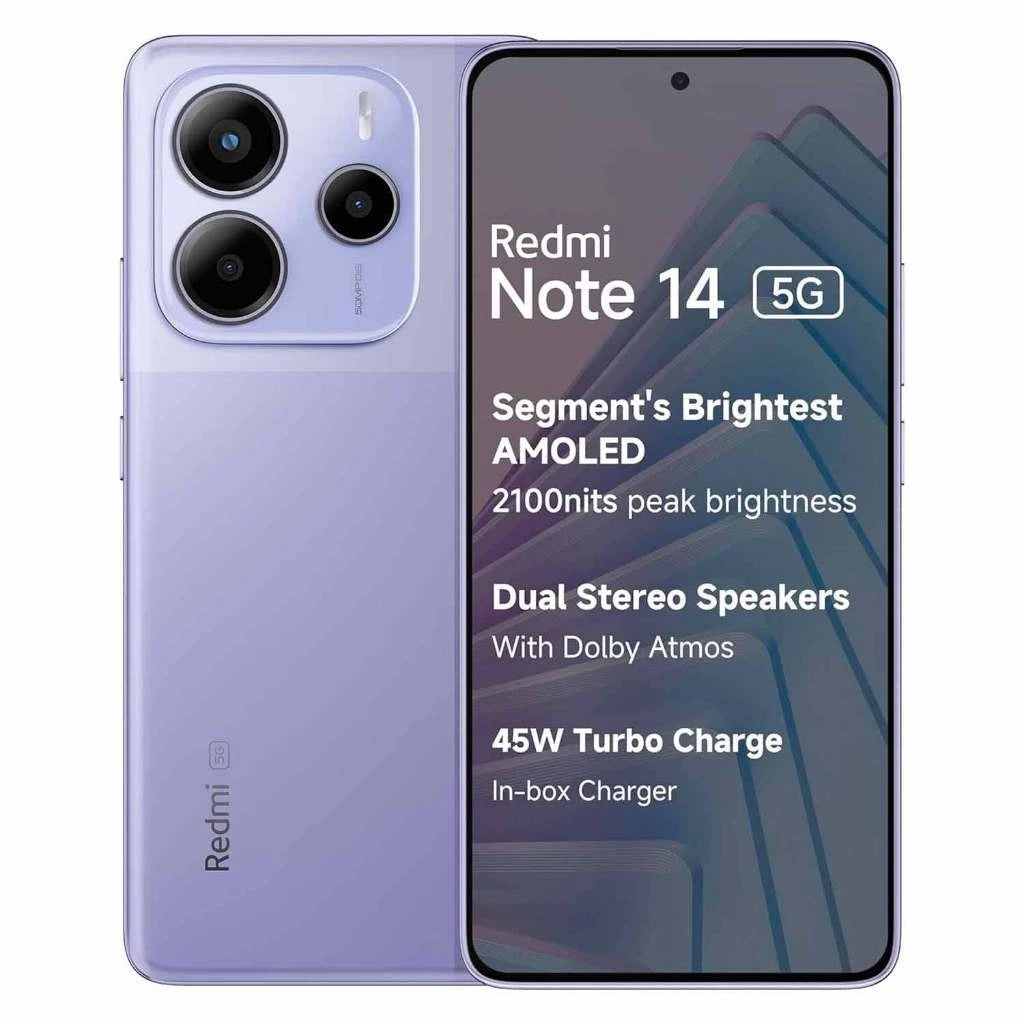 Smartphone Xiaomi Redmi Note 14 5G 256GB 12GB RAM Lançamento 2025 Dual SIM Tela 6.67"